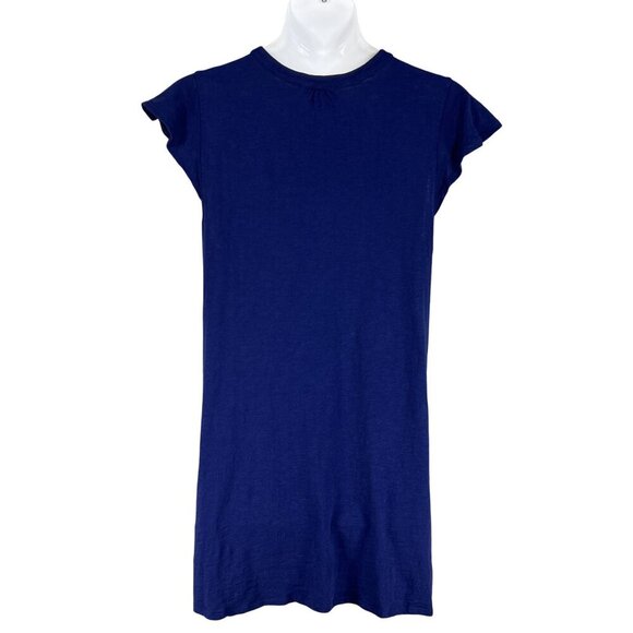 Talbots Womens XL Blue sleeveless Tunic Dress Tassel Tied Pockets Golf Preppy - Picture 2 of 14